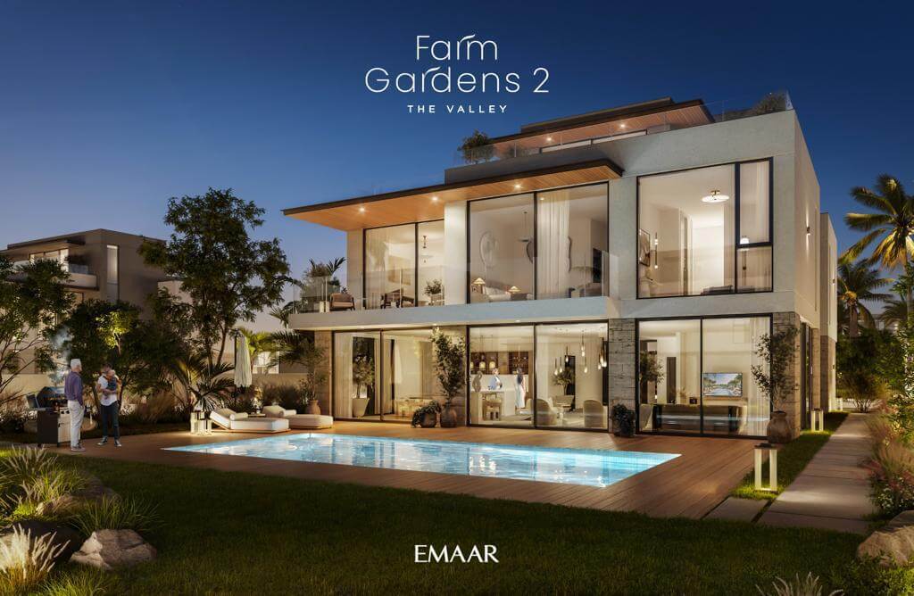 Farm Gardens Buy Property Dubai Estate Emaar properties Invest Dubai Luxury Villas The Valley Dubai Real Estate Agency Buy Homes UAE Golden Visa